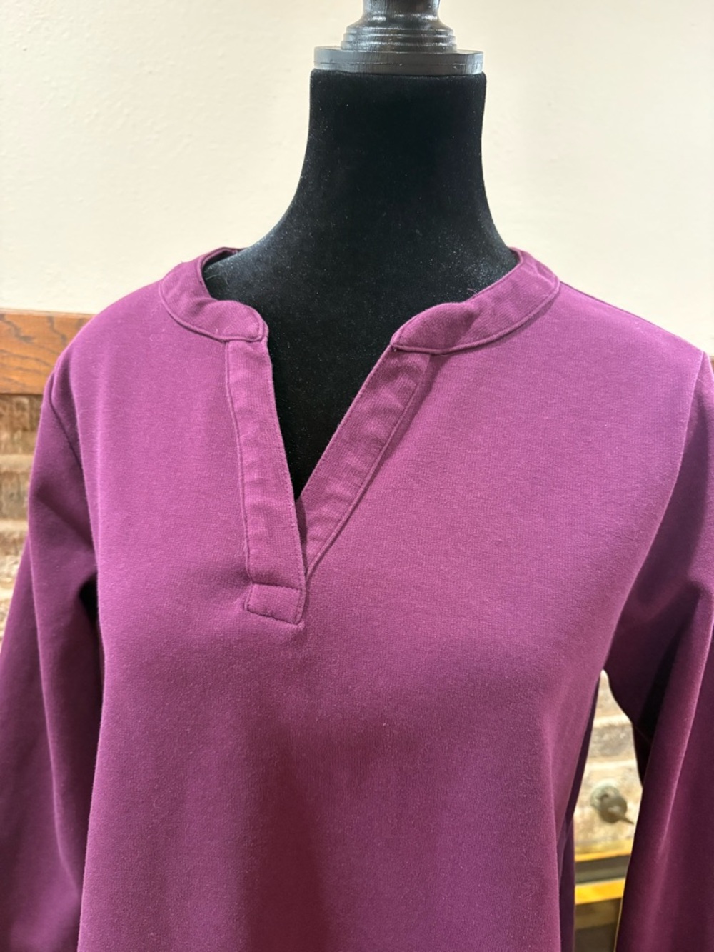 Duluth Trading Co Plum Long Sleeve Tunic - Picture 2 of 6